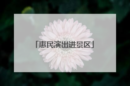 惠民演出进景区
