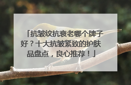 抗皱纹抗衰老哪个牌子好？十大抗皱紧致的护肤品盘点，良心推荐！