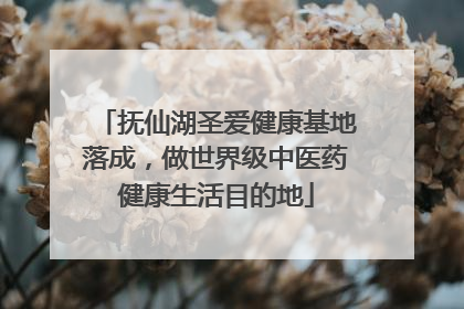 抚仙湖圣爱健康基地落成，做世界级中医药健康生活目的地