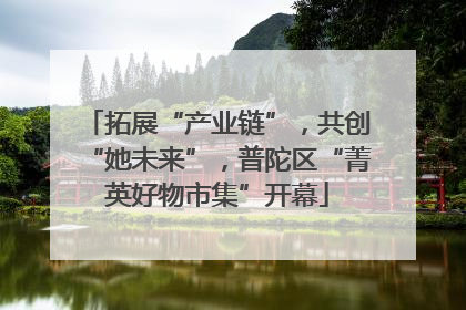 拓展“产业链”，共创“她未来”，普陀区“菁英好物市集”开幕