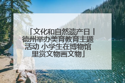 文化和自然遗产日丨德州举办美育教育主题活动 小学生在博物馆里赏文物画文物