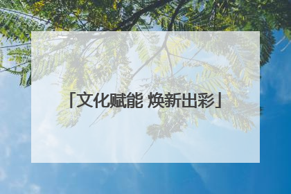 文化赋能 焕新出彩