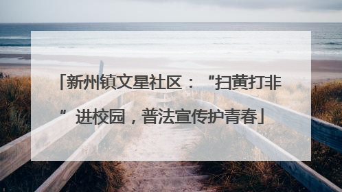 新州镇文星社区：“扫黄打非”进校园，普法宣传护青春