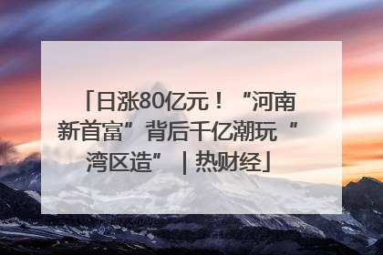 日涨80亿元！“河南新首富”背后千亿潮玩“湾区造”｜热财经