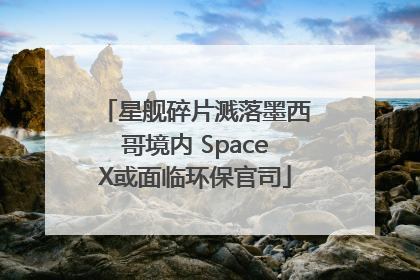 星舰碎片溅落墨西哥境内 SpaceX或面临环保官司