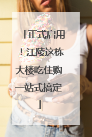 正式启用！江陵这栋大楼吃住购一站式搞定