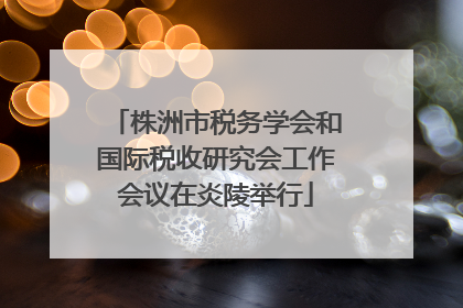 株洲市税务学会和国际税收研究会工作会议在炎陵举行