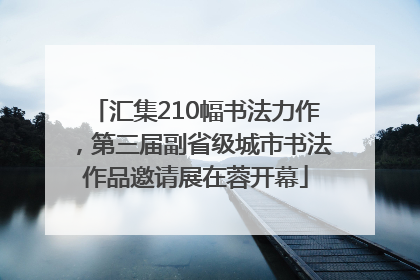 汇集210幅书法力作，第三届副省级城市书法作品邀请展在蓉开幕