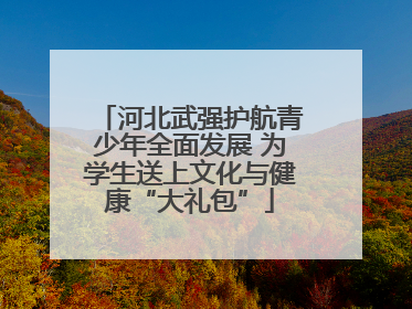 河北武强护航青少年全面发展 为学生送上文化与健康“大礼包”