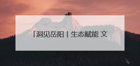 洞见岳阳丨生态赋能 文化铸魂 国际出圈——岳阳文旅何以吸引世界目光？