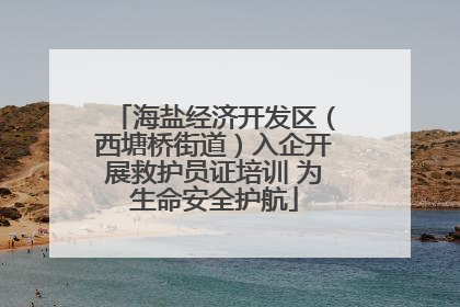 海盐经济开发区（西塘桥街道）入企开展救护员证培训 为生命安全护航