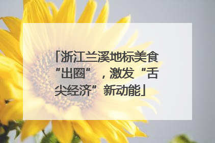 浙江兰溪地标美食“出圈”，激发“舌尖经济”新动能