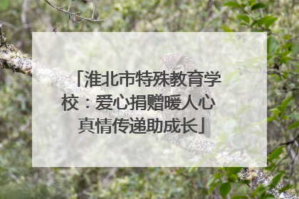 淮北市特殊教育学校：爱心捐赠暖人心 真情传递助成长