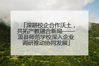 深耕校企合作沃土，共拓产教融合新局——萧县师范学校深入企业调研推动协同发展
