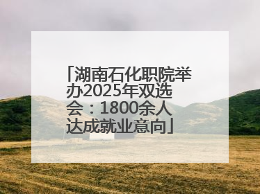 湖南石化职院举办2025年双选会：1800余人达成就业意向