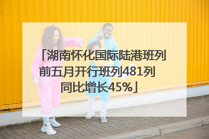 湖南怀化国际陆港班列前五月开行班列481列 同比增长45%
