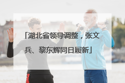 湖北省领导调整，张文兵、黎东辉同日履新