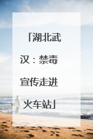 湖北武汉：禁毒宣传走进火车站