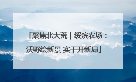 聚焦北大荒｜绥滨农场：沃野绘新景 实干开新局