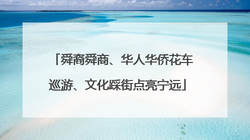 舜裔舜商、华人华侨花车巡游、文化踩街点亮宁远