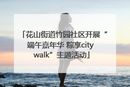 花山街道竹园社区开展“端午嘉年华 粽享city walk”主题活动