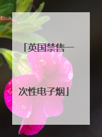 英国禁售一次性电子烟