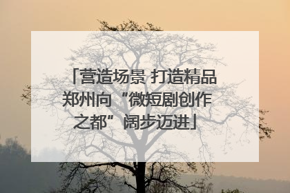 营造场景 打造精品 郑州向“微短剧创作之都”阔步迈进