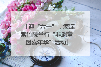 迎“六一”，海淀紫竹院举行“非遗童盟嘉年华”活动