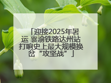 迎接2025年暑运 襄渝铁路达州站打响史上最大规模换岔“攻坚战”