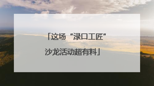 这场“渌口工匠”沙龙活动超有料