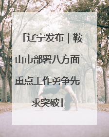 辽宁发布｜鞍山市部署八方面重点工作勇争先求突破