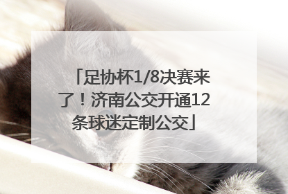 足协杯1/8决赛来了！济南公交开通12条球迷定制公交