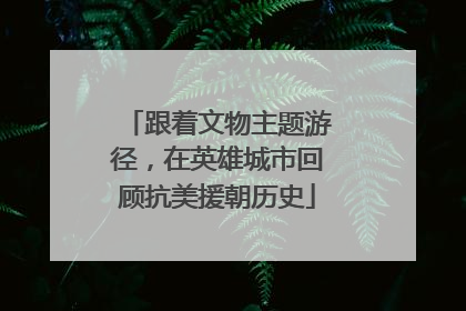 跟着文物主题游径，在英雄城市回顾抗美援朝历史