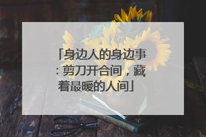 身边人的身边事：剪刀开合间，藏着最暖的人间