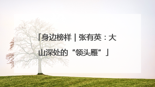 身边榜样｜张有英：大山深处的“领头雁”