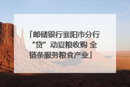 邮储银行襄阳市分行“贷”动夏粮收购 全链条服务粮食产业