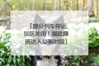 部分列车停运、景区关闭！福建降雨进入最强时段