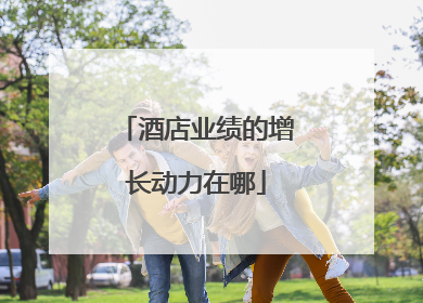 酒店业绩的增长动力在哪