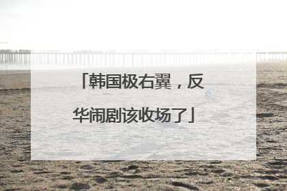 韩国极右翼，反华闹剧该收场了