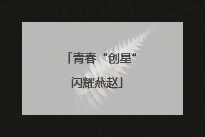 青春“创星” 闪耀燕赵