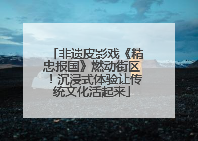非遗皮影戏《精忠报国》燃动街区！沉浸式体验让传统文化活起来