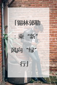锡林郭勒：乘“新”风向“绿”行