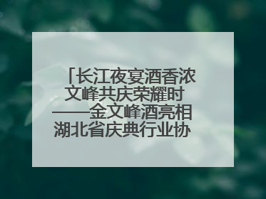 长江夜宴酒香浓 文峰共庆荣耀时——金文峰酒亮相湖北省庆典行业协会十周年盛典