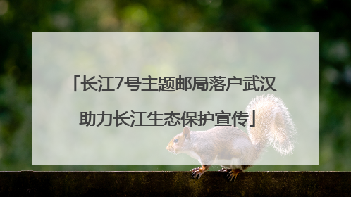 长江7号主题邮局落户武汉 助力长江生态保护宣传
