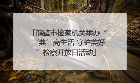 鹤壁市检察机关举办“‘典’亮生活 守护美好”检察开放日活动