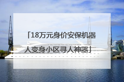 18万元身价安保机器人变身小区寻人神器