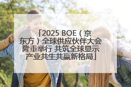 2025 BOE（京东方）全球供应伙伴大会隆重举行 共筑全球显示产业共生共赢新格局