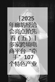 2025年廊坊经洽会亮点抢先看（五）丨多家跨境电商平台“牵手”107个特色产业集群
