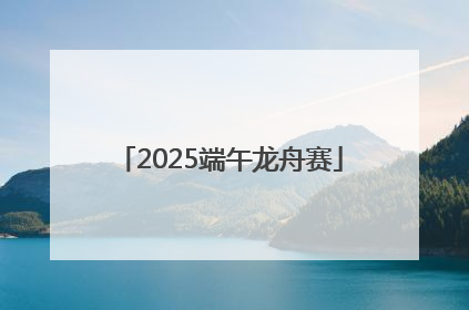 2025端午龙舟赛
