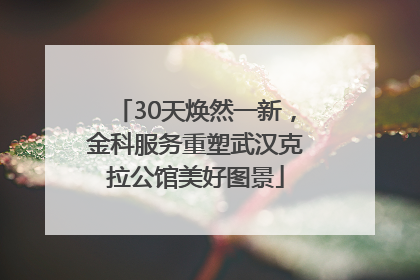 30天焕然一新，金科服务重塑武汉克拉公馆美好图景